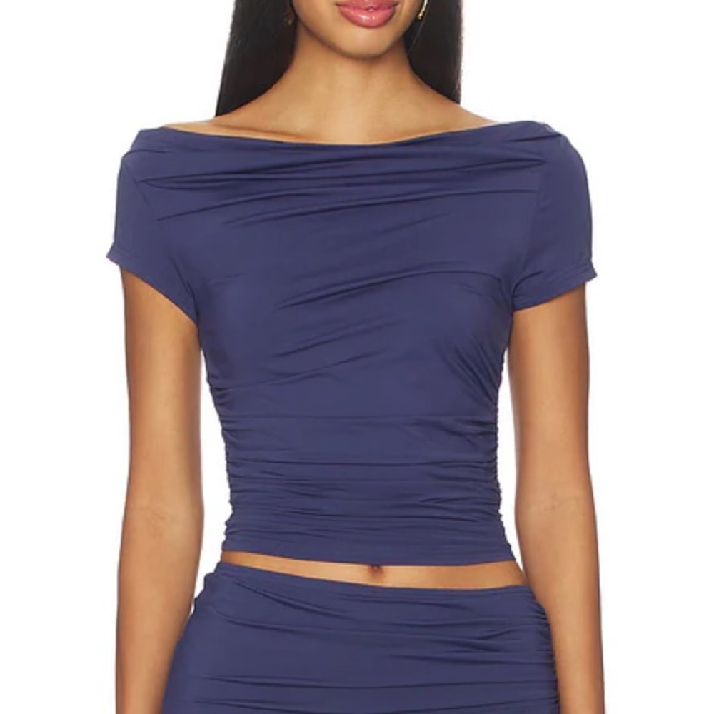 NAKEDVICE The Berlin Top in Midnight Blue
